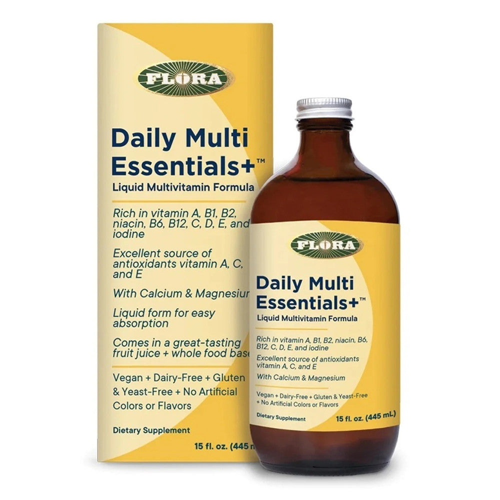 Flora Daily Multi Essentials Supplement Multivitamin Liquid, 15 Oz
